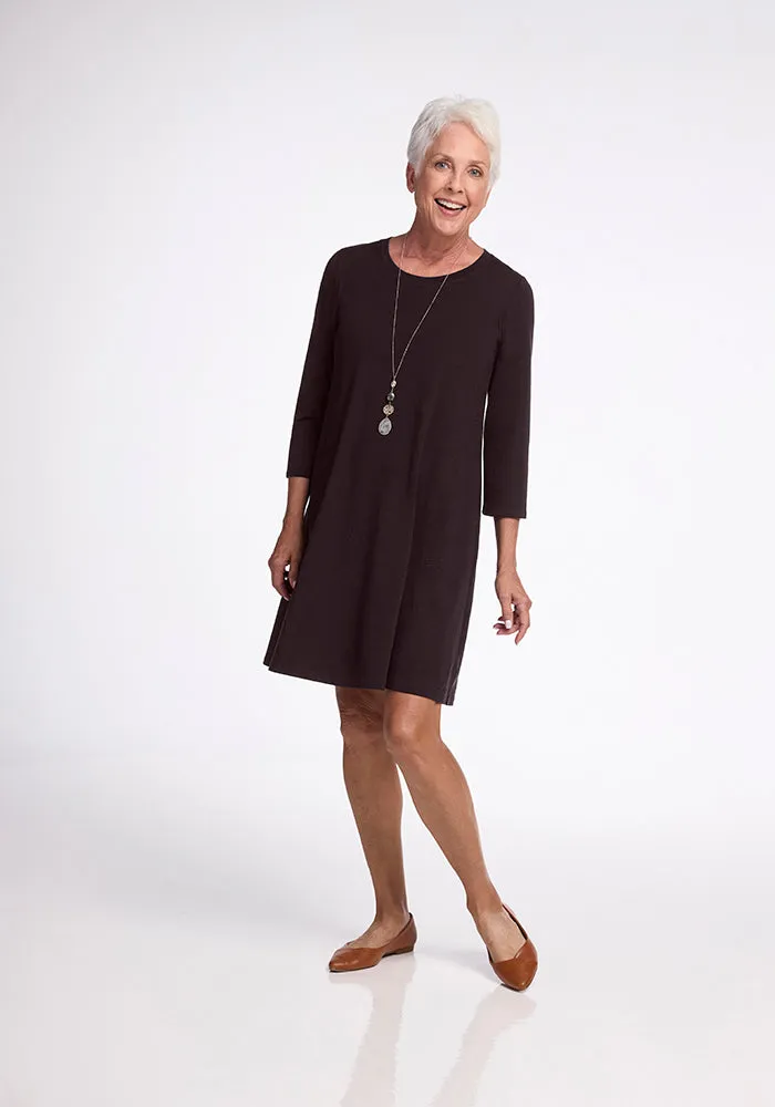 Rissa A Line Dress • Final Sale Deals! - French Roast