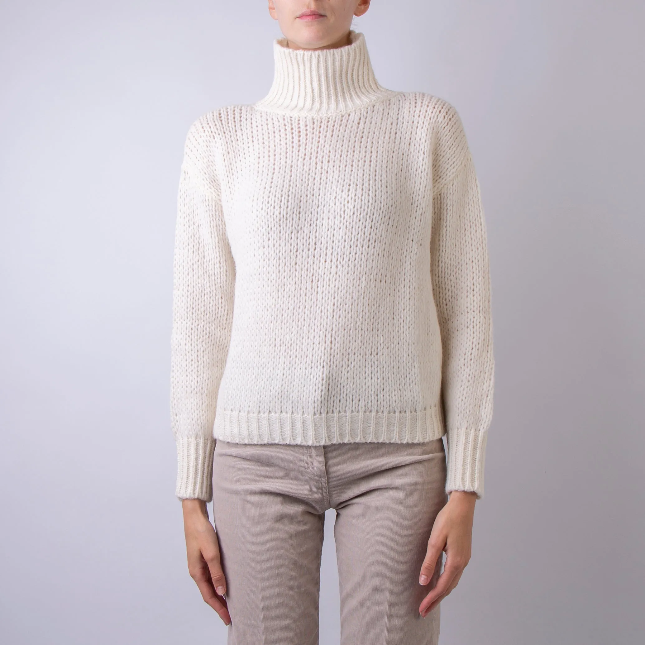 ROBERTO COLLINA SWEATER A47003 02 LIGHT BEIGE