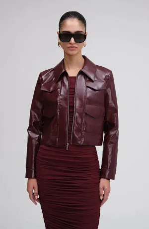 Ronny Kobo Linde Jacket in Oxblood