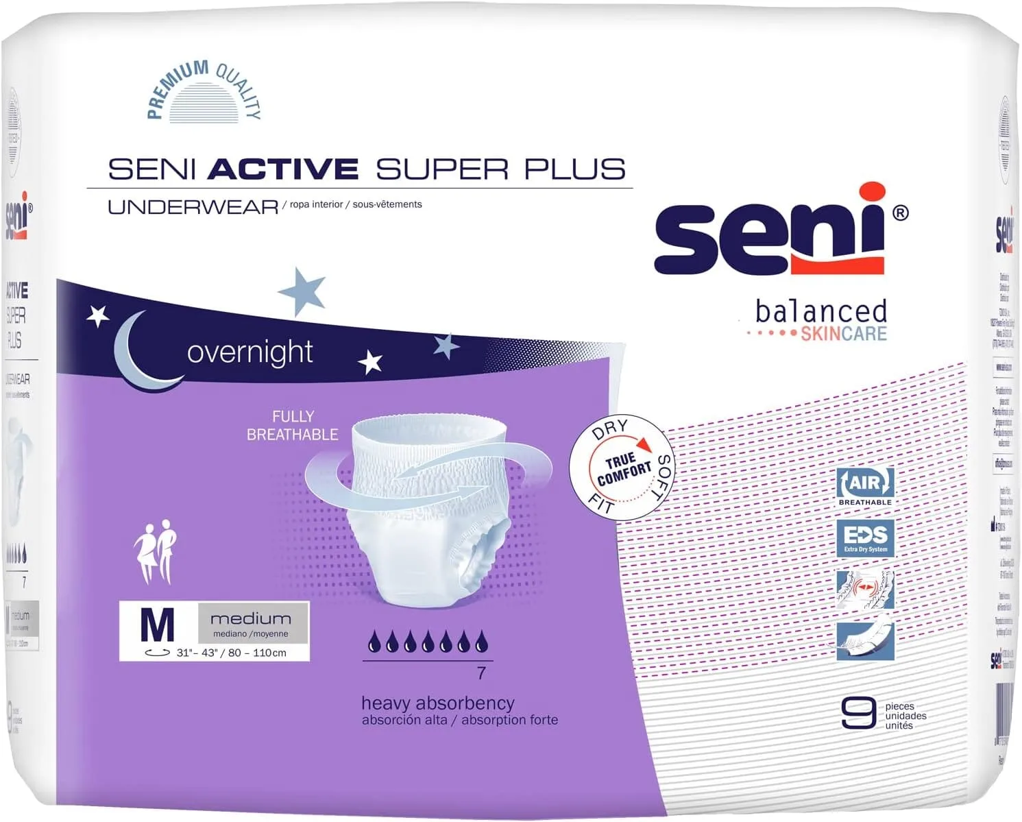 Seni Active Super Plus Protective Underwear - Heavy Absorbency