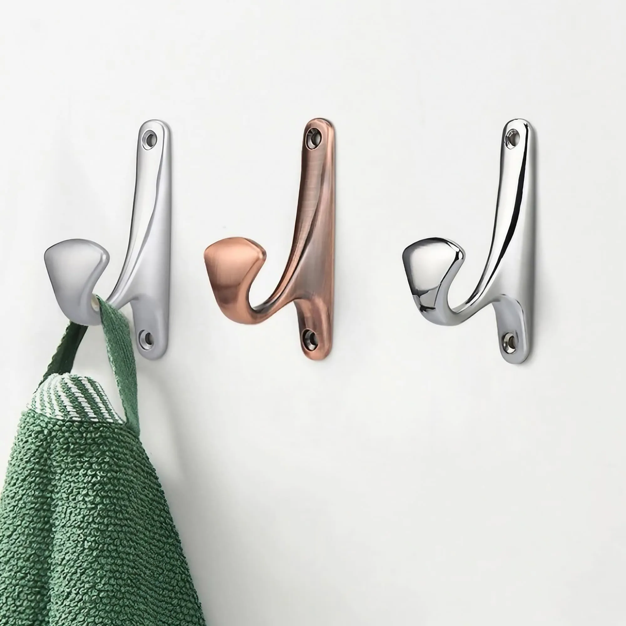 Simple Zinc Alloy Single Coat Hooks For Wall