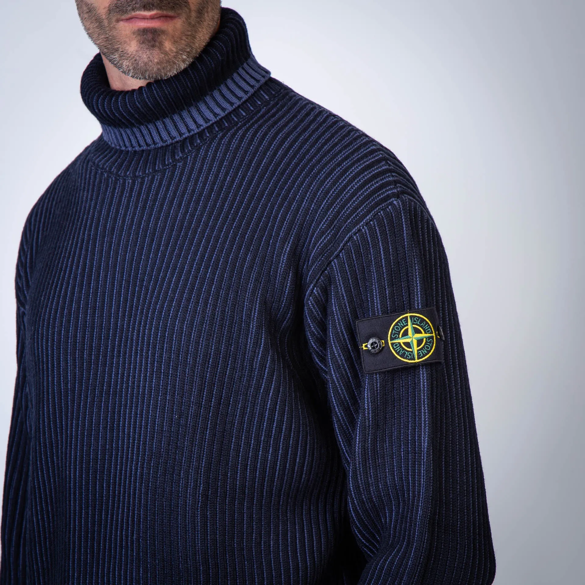 STONE ISLAND SWEATER 8115551C1 V0020 BLUE