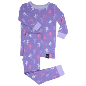 Sweet Bamboo Long Sleeve & Long Pant Pajamas In BALLERINA Pattern