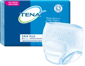 Tena 72632 Protective Underwear Plus Absorbency, Medium, 86 - 112cm (34 - 44") White