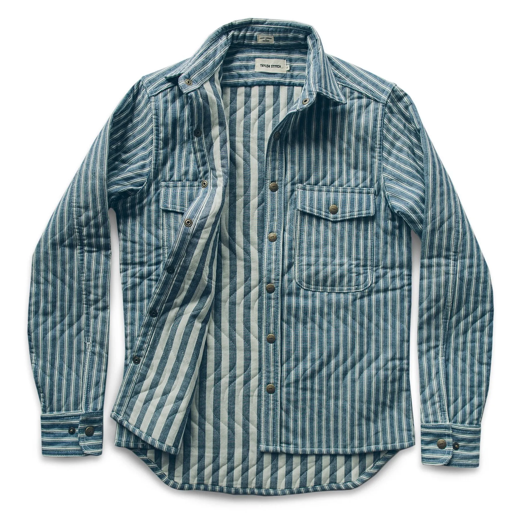 The Chore Jacket in Striped Chambray