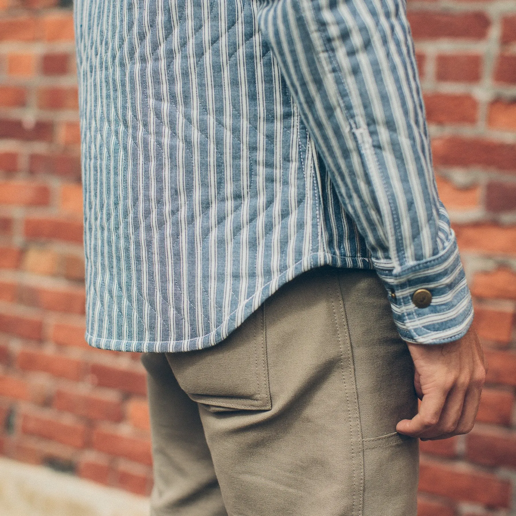 The Chore Jacket in Striped Chambray