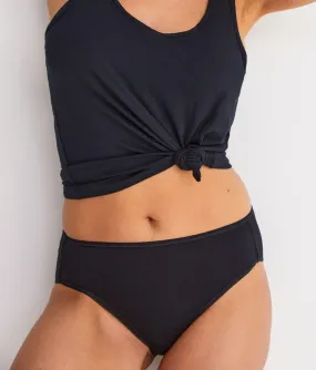 The High Waist Hipster - Bamboo Jersey - Black