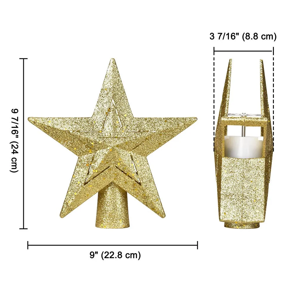 TheLAShop Christmas Tree Star Snowflake Topper Projector