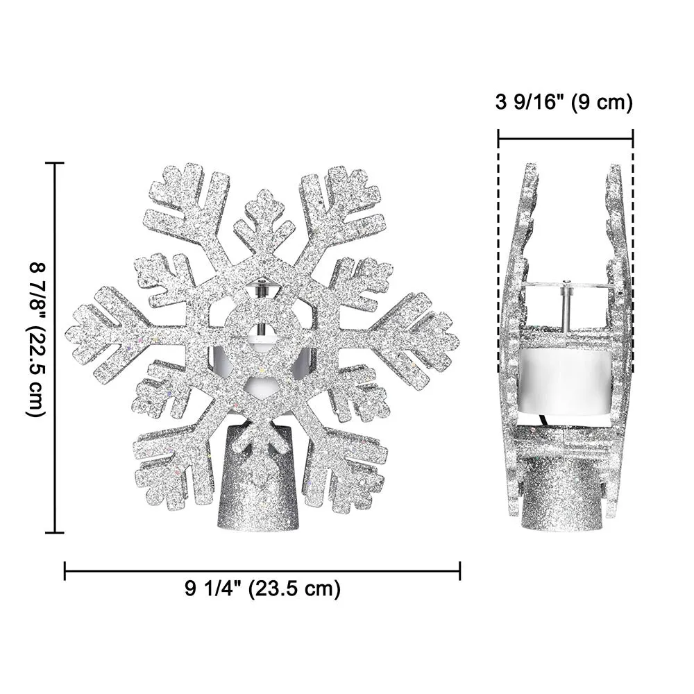 TheLAShop Christmas Tree Star Snowflake Topper Projector