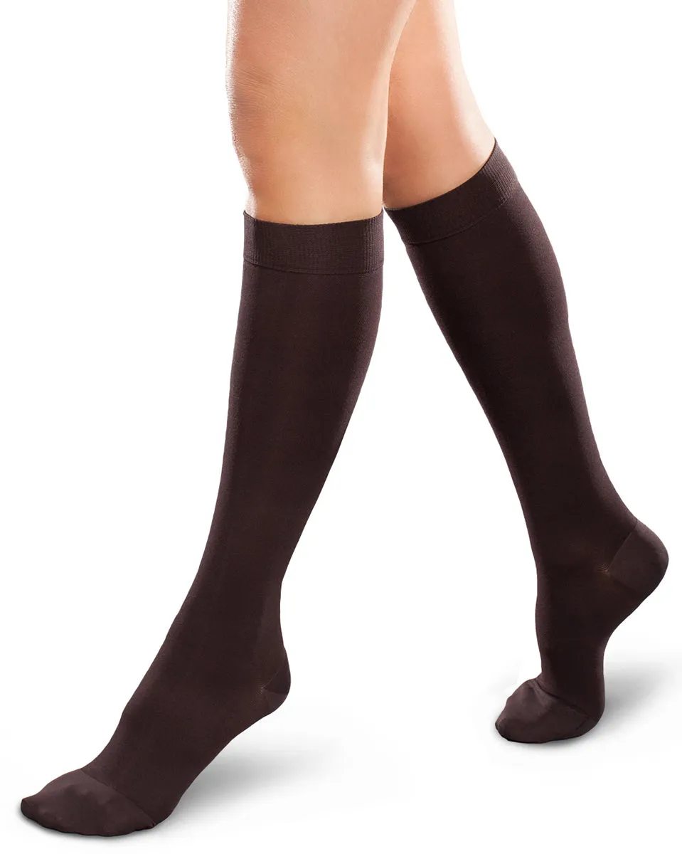 Therafirm Ease Microfiber Closed Toe Knee High 15-20 mmHg