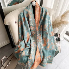 Thick Cashmere Warm Foulard Pashmina Shawl