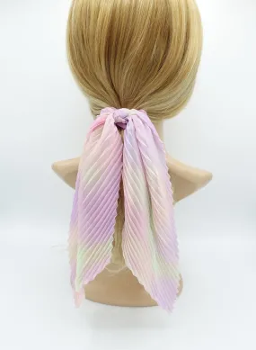 tie dye scrunchies chiffon bow long tail scarf hair tie scrunchie women hair accessory