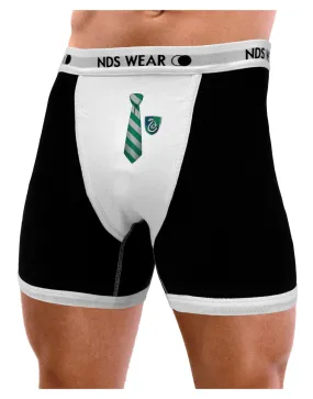 TooLoud Wizard Tie Green and Silver Mens Boxer Brief Underwear