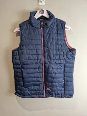 Trespass navy quilted gilet - size 12-14