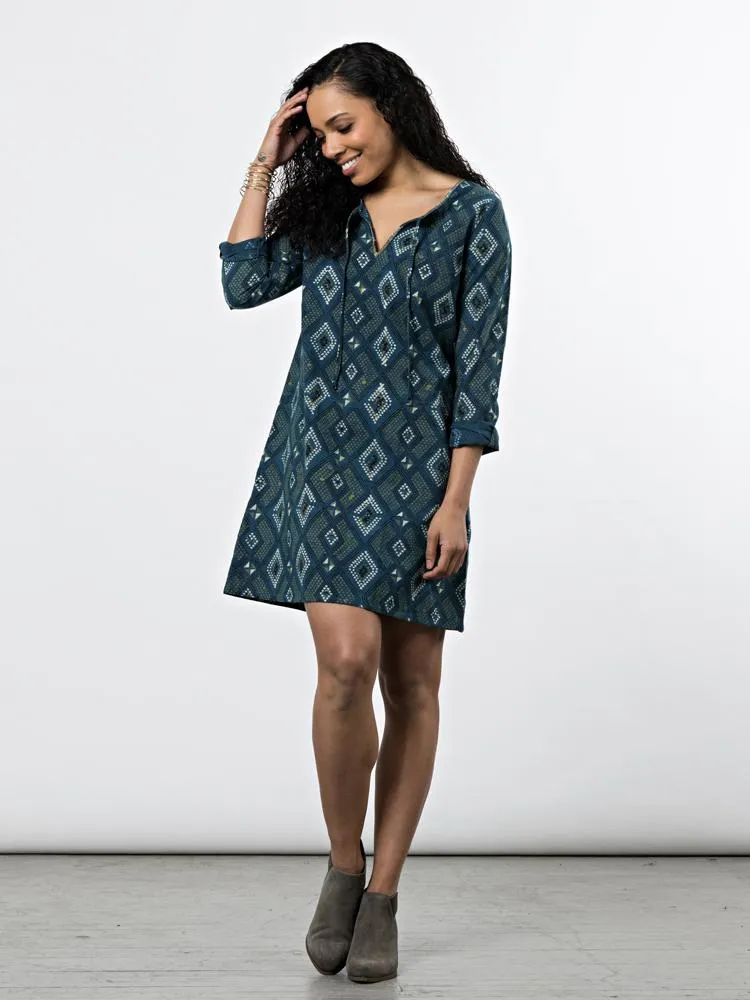 Tuscan Tunic Dress - Pacific