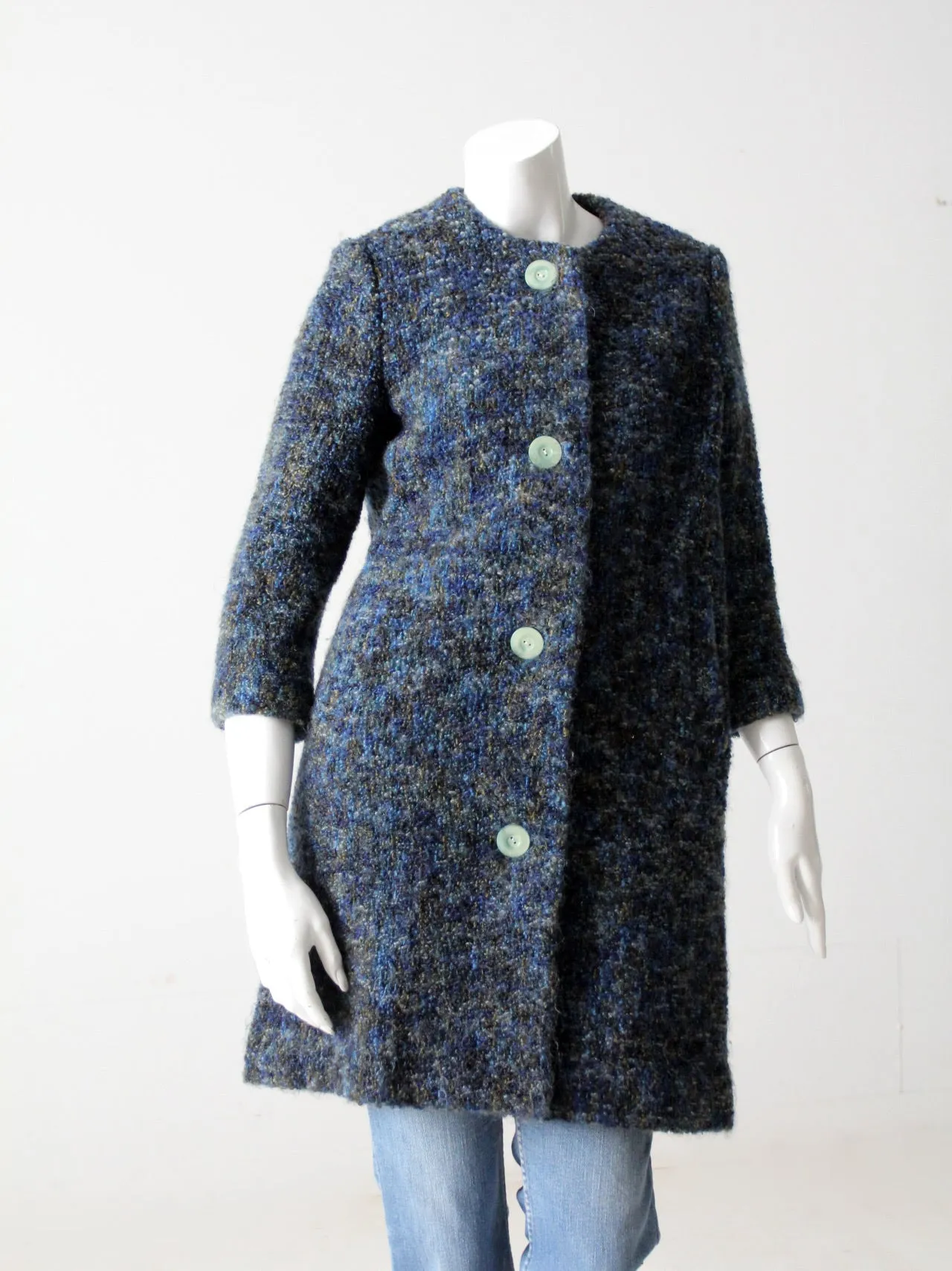 vintage 60s tweed coat