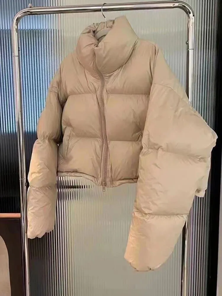 Warm Loose Puffer Coat for Middle-Aged Women - Stylish & Cozy