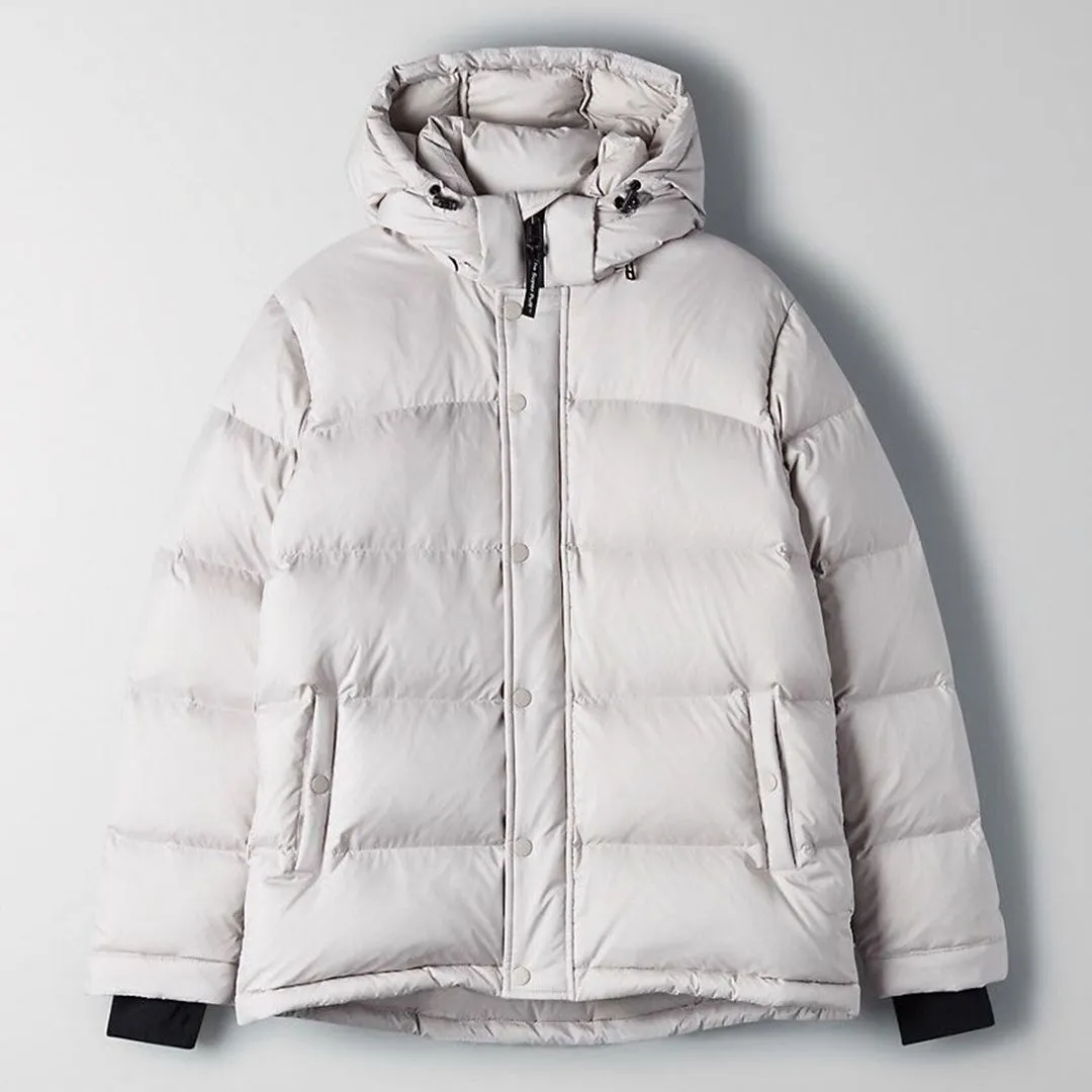 Warm Super Puffy Goose Down Puffer Jacket Quilted