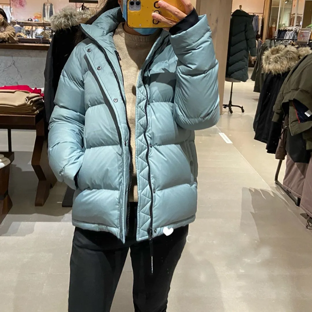 Warm Super Puffy Goose Down Puffer Jacket Quilted