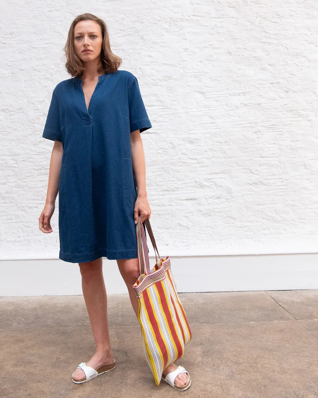 Wren V Neck Denim Dress